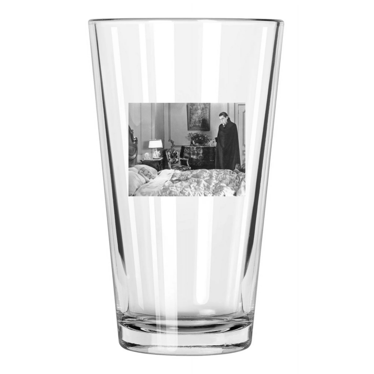 1931 Film Dracula Photo Bela Lugosi And Helen Chandler Pint Beer Drinking Glass