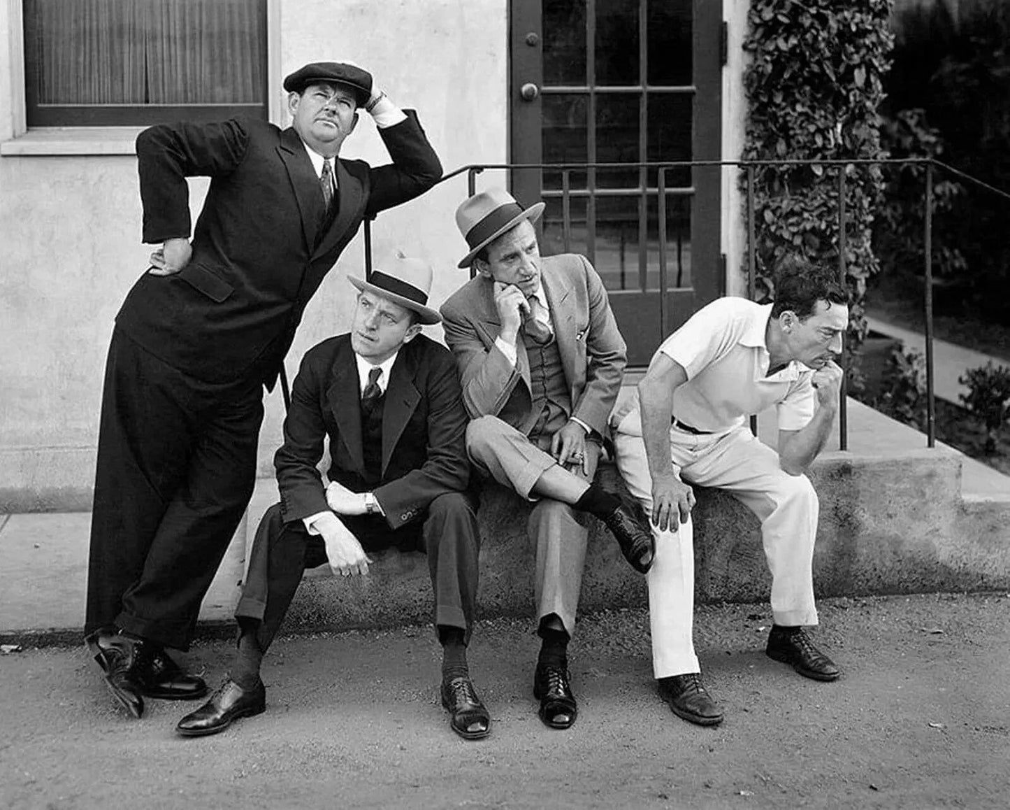 1932 Oliver Hardy Stan Laurel Jimmy Durante Buster Keaton Picture Photo