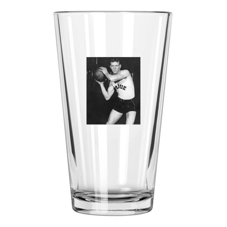 1932 Purdue John Wooden Photo Ncaa College Ucla Coach 2 Pint Beer Drinking Glass