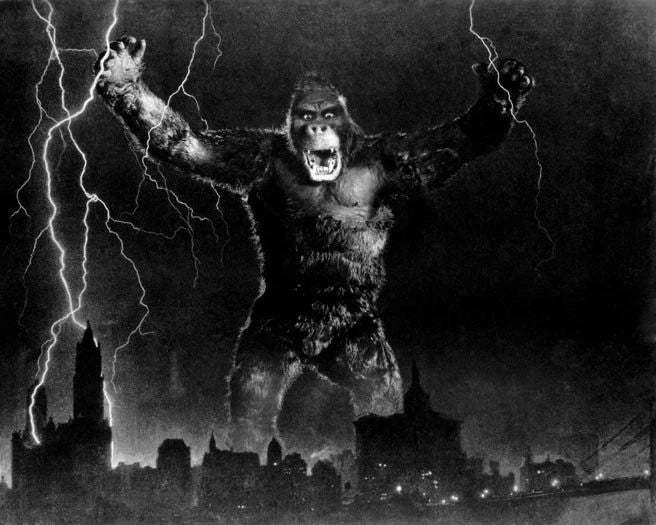 1933 Action Film King Kong Glossy Photo Bruce Cabot And Fay Wray Print 2