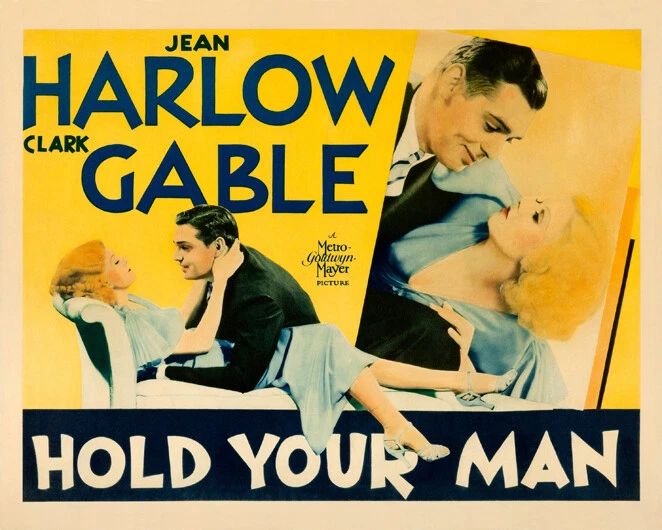 1933 Film Hold Your Man Clark Gable & Jean Harlow Photo Poster Movie Print