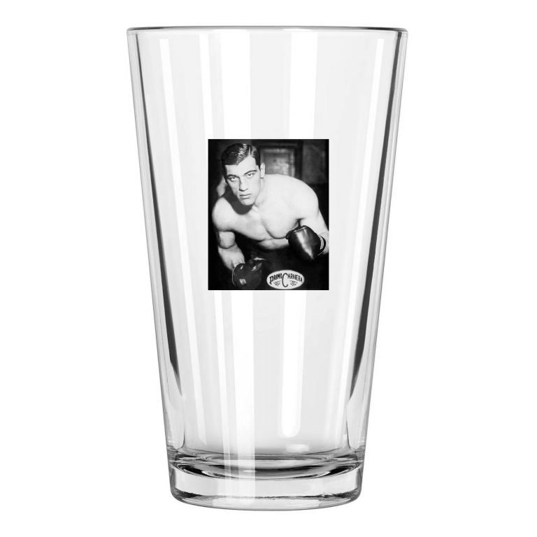 1933 Italian Boxer Primo Carnera Boxing Heavyweight Pint Beer Drinking Glass