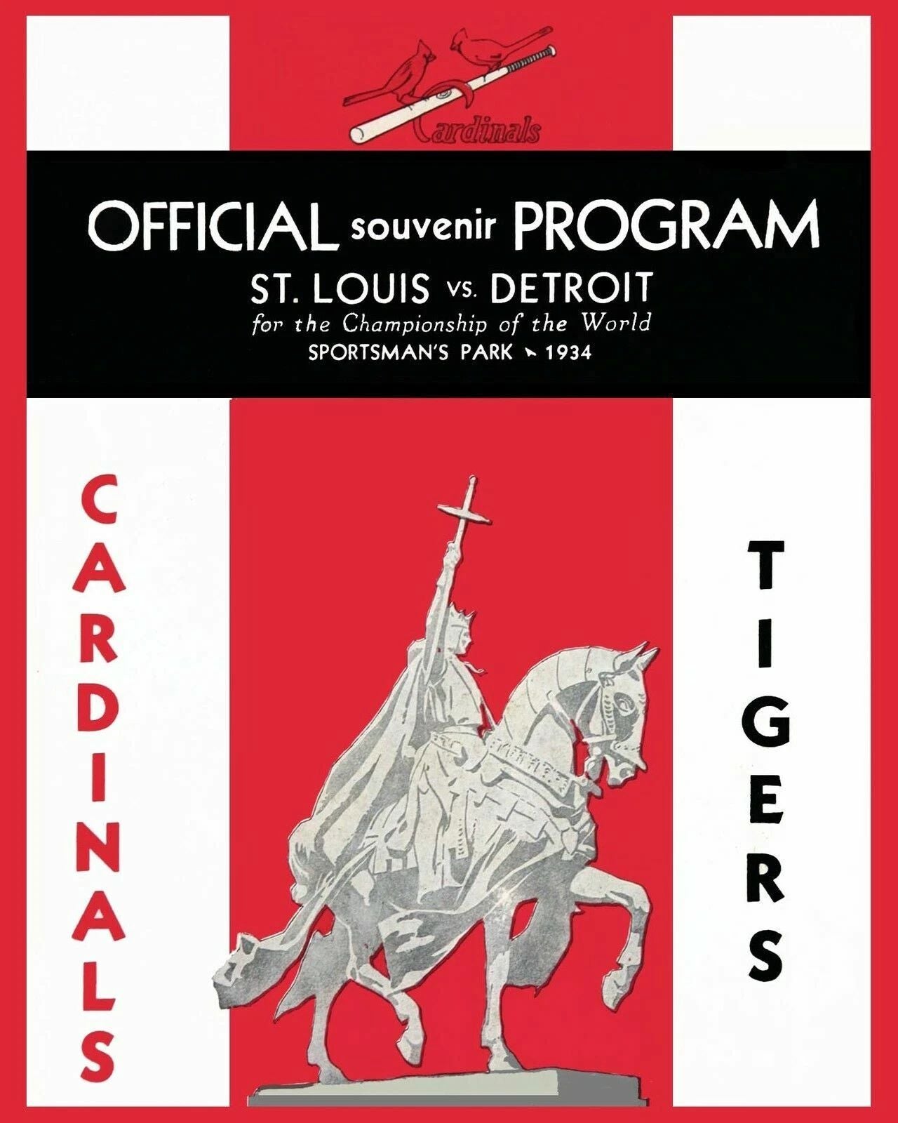 1934 St. Louis Cardinals Vs Detroit Tigers Photo Baseball Picture Mlb