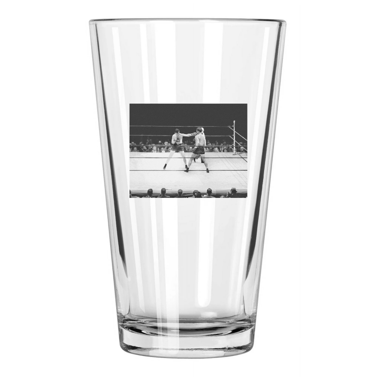 1935 Boxers Max Baer Vs James Braddock Heavyweight Championship Pint Beer Glass