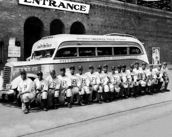 1935 Champions Pittsburgh Crawfords Glossy Photo Negro League Poster Print