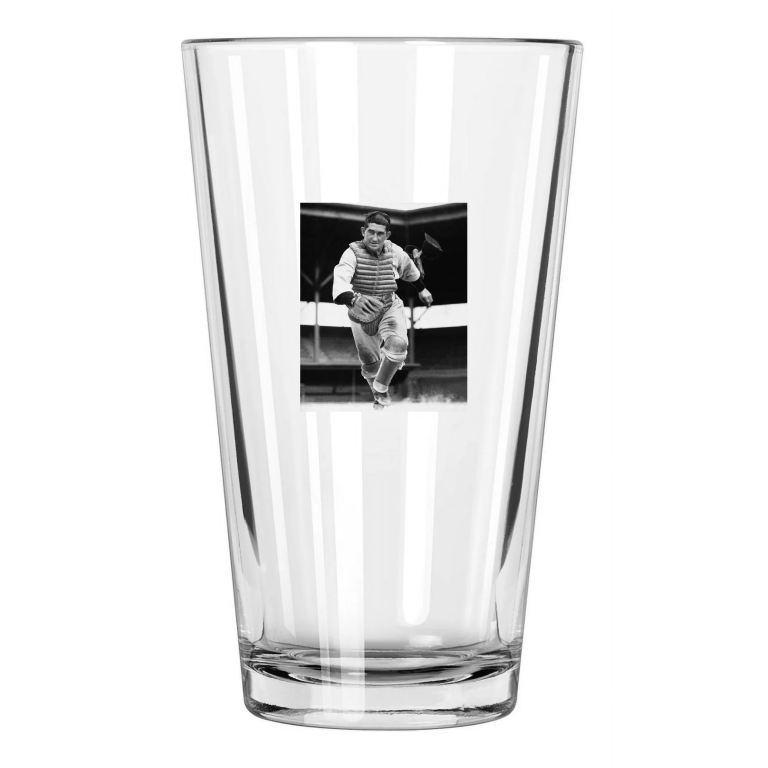 1935 Detroit Tigers Mickey Cochrane Photo Hof 47 Pint Beer Drinking Glass