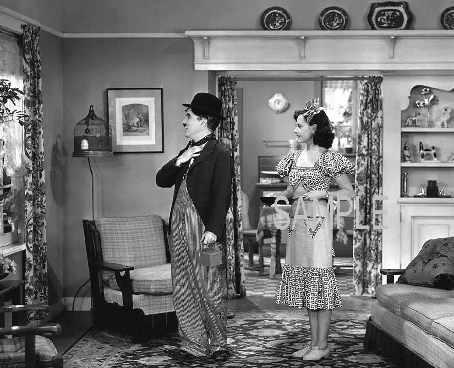 1936 Charlie Chaplin & Paulette Goddard In Modern Times 300 PCS Jigsaw Puzzle