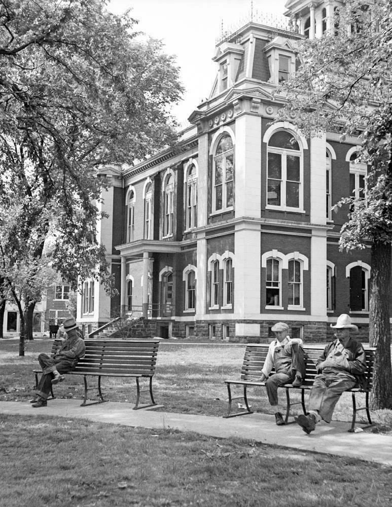 1936 County Courthouse Columbus Kansas Old Photo Reprint