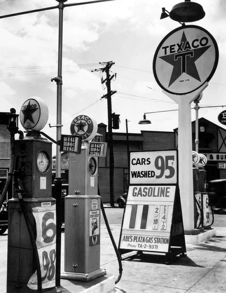 1936 Gas Station Bronx New York Old Vintage Picture Poster Photo Print