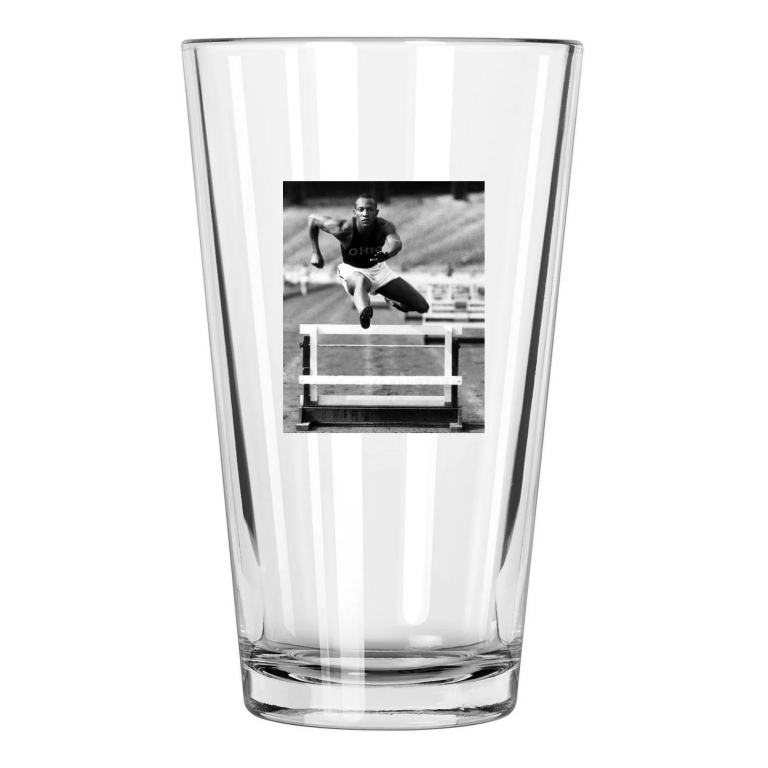1936 Ohio State Jesse Owens Photo Ncaa College Pint Beer Drinking Glass