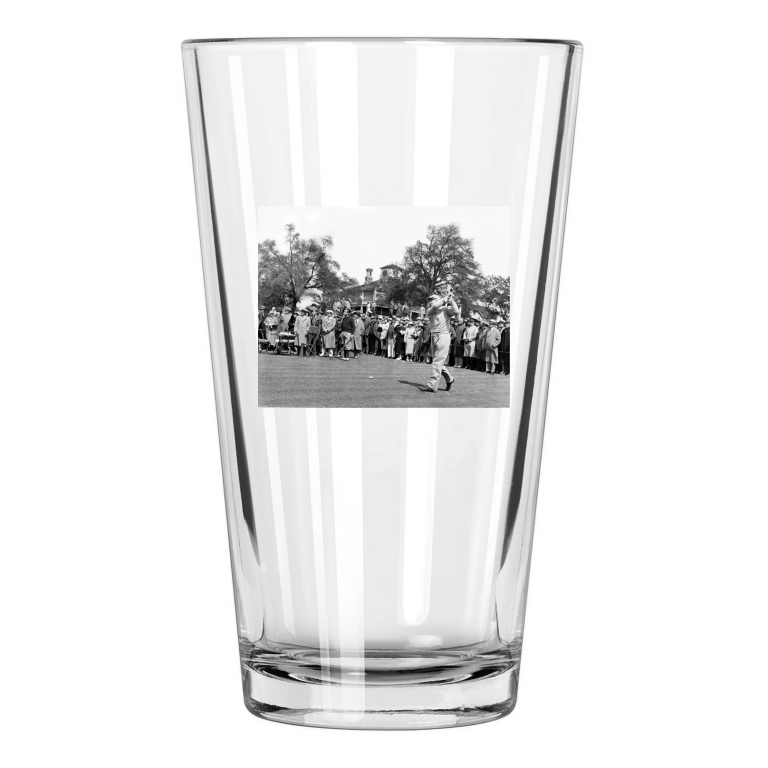 1936 Pro Golfer Tommy Armour Photo Golf Masters Augusta Pint Beer Drinking Glass