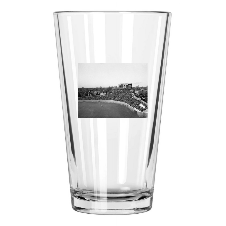 1937 Chicago Cubs Wrigley Field Photo Centerfield Pint Beer Drinking Glass