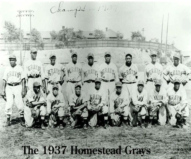 1937 Homestead Grays Team Photo Baseball Picture Negro League Champs