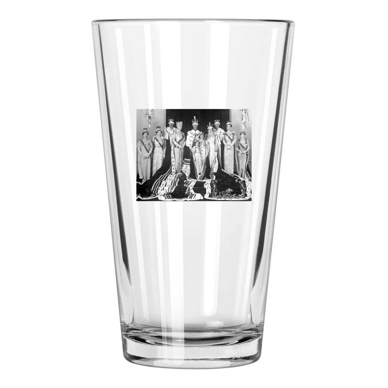 1937 King George Vi Photo United Kingdom Coronation Pint Beer Drinking Glass
