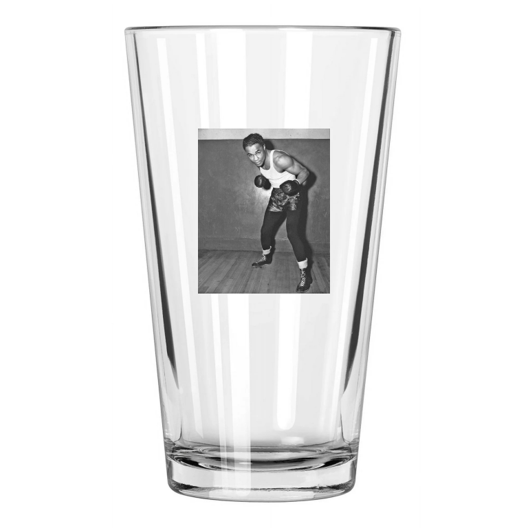 1937 Welterweight Champion Henry Armstrong Vintage Pose 2 Pint Beer Glass