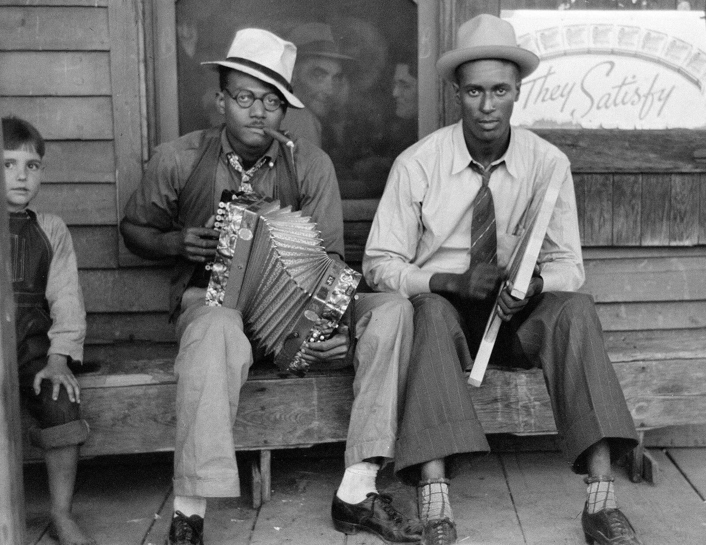 1938 African American Musicians New Iberia La Old Photo Poster 11 X 17 Reprint