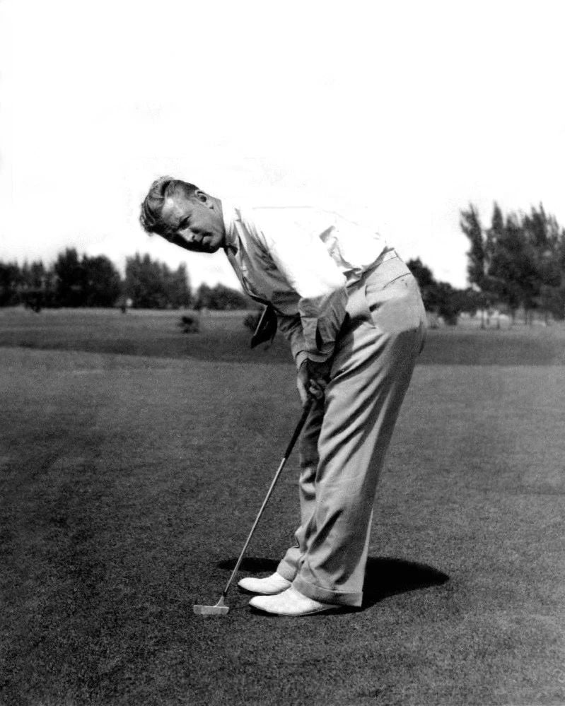 1938 Golfer Craig Wood Glossy Photo Masters Print Putting Poster Us Open