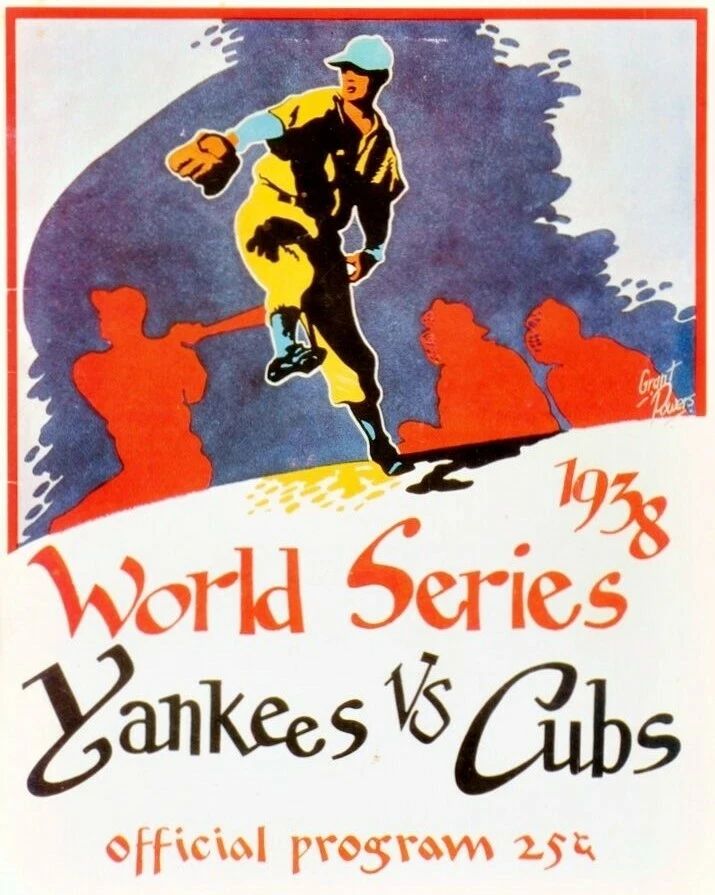 1938 New York Yankees Vs Chicago Cubs Photo Baseball Picture Ny Mlb