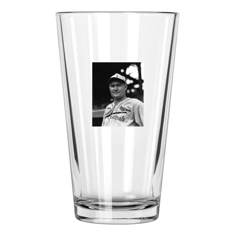 1938 St Louis Cardinals Johnny Mize Photo Hof 81 Pint Beer Drinking Glass