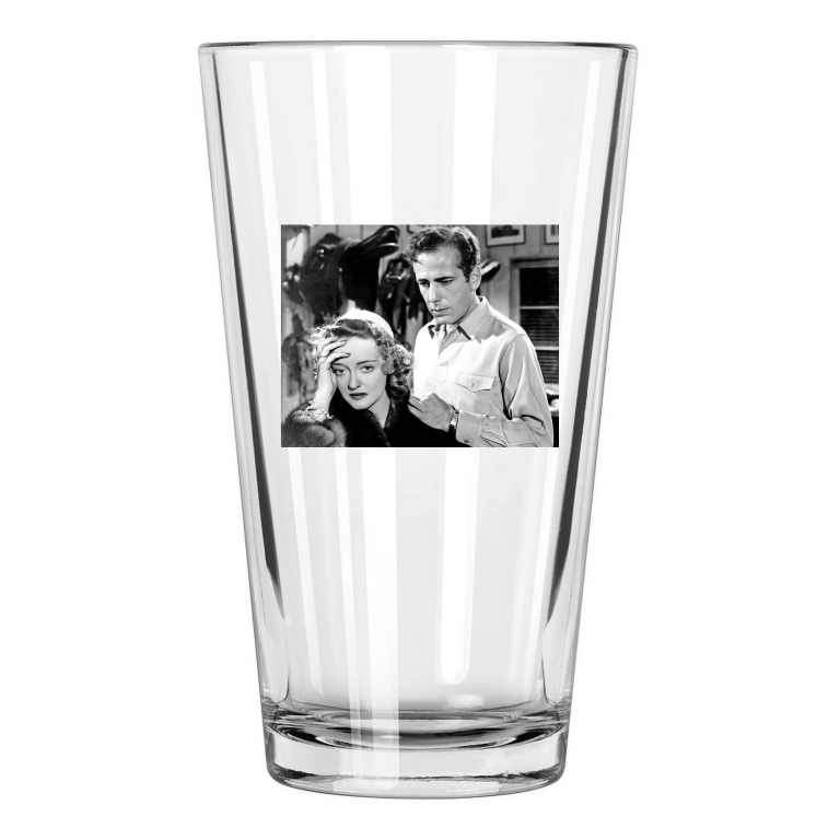 1939 Actors Bette Davis And Humphrey Bogart Dark Victory Pint Beer Glass