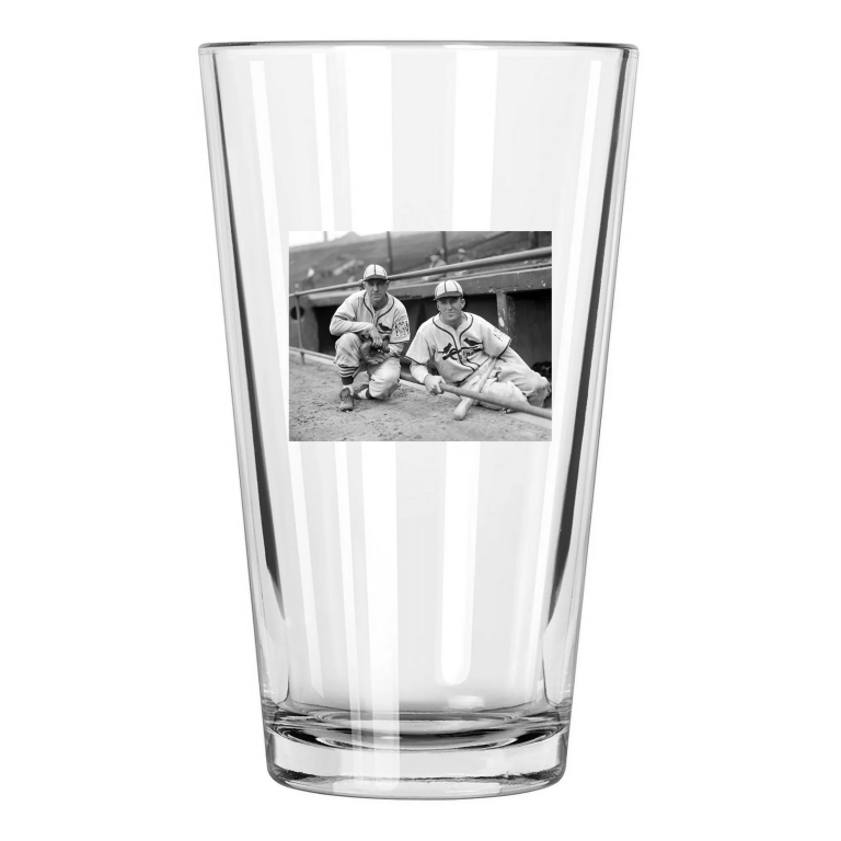 1939 Enos Slaughter And Terry Moore St Louis Cardinals Pint Beer Drinking Glass