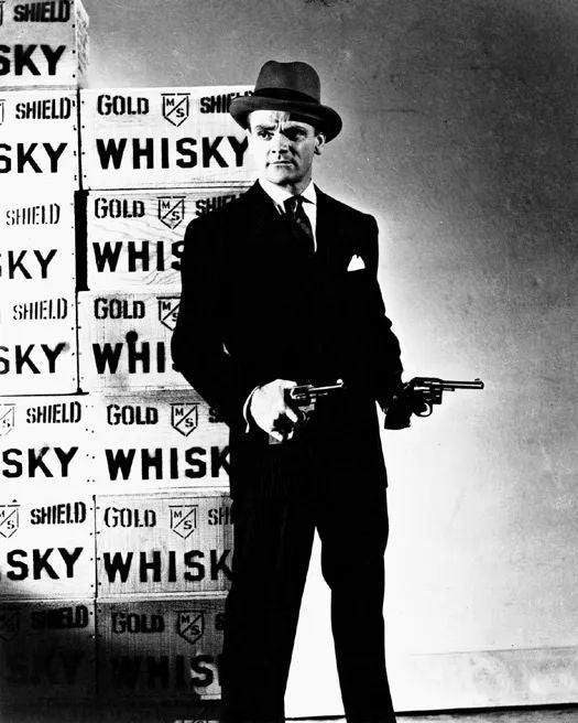 1939 Film Actor James Cagney Glossy Photo 'The Roaring Twenties' Poster