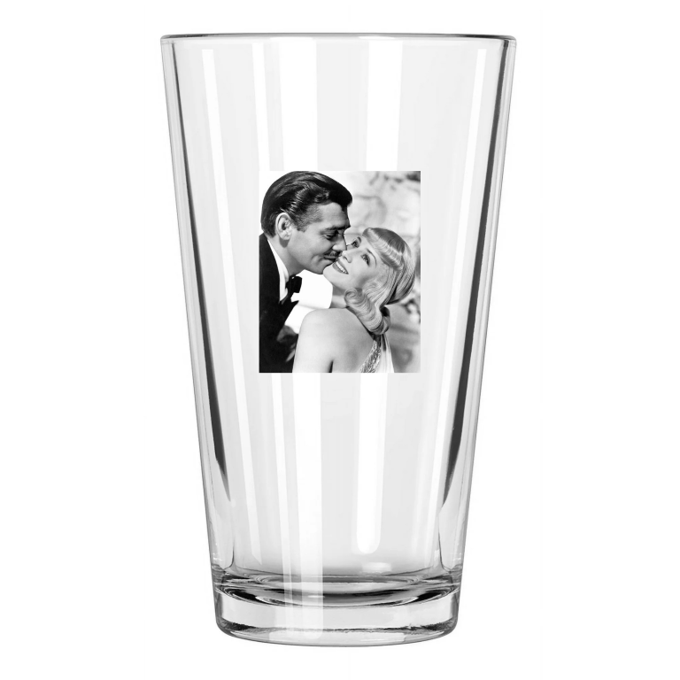 1939 Film Idiots Delight Norma Shearer And Clark Gable Pint Beer Drinking Glass