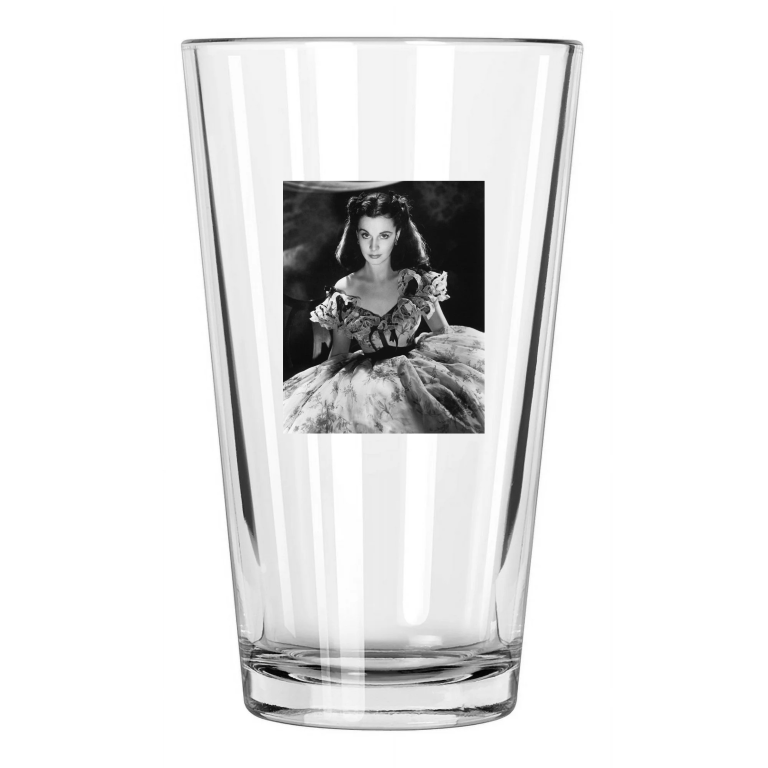1939 Gone With The Wind Photo Vivien Leigh Hollywood 1 Pint Beer Drinking Glass