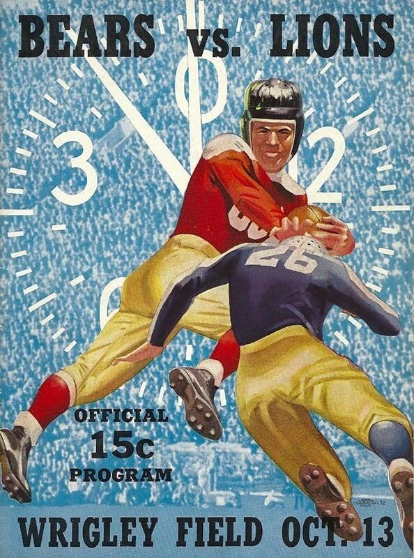 1940 Detroit Lions Vs Chicago Bears Photo Football Nfl 300 Piece Jigsaw Puzzle