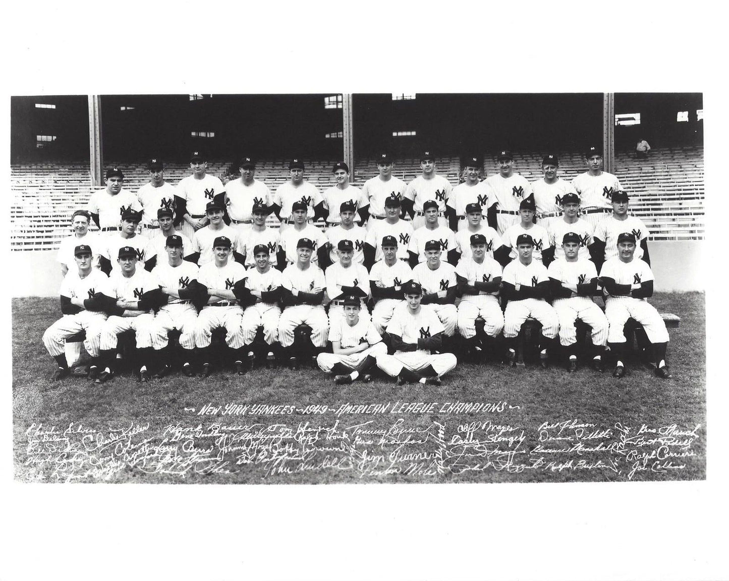 1949 New York Yankees Team Baseball Mlb Ny Al Champs 300 Piece Jigsaw Puzzle
