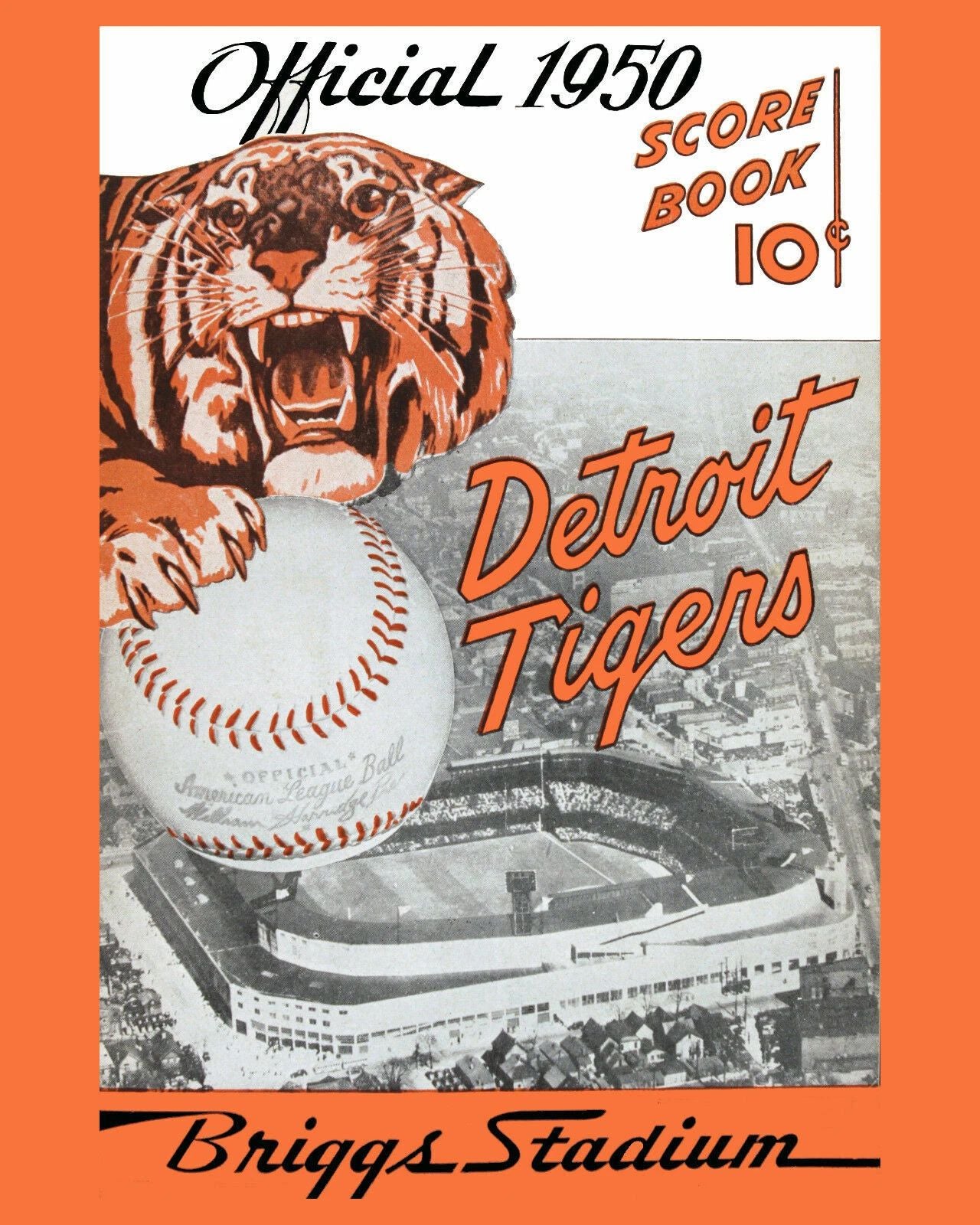 1950 Detroit Tigers Photo Baseball Mlb Briggs Stadium 300 Piece Jigsaw Puzzle