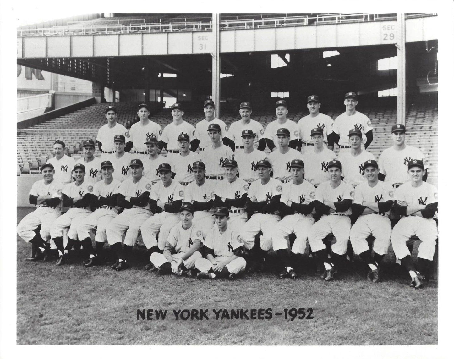 1952 New York Yankees Team Photo Baseball Mlb Picture Ny 300 Piece Jigsaw Puzzle