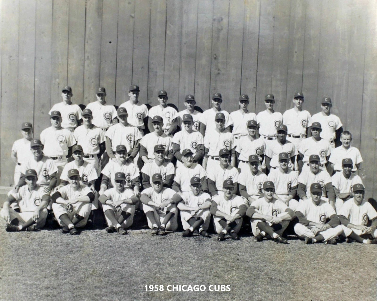 1958 Chicago Cubs Team Photo Baseball Mlb Picture 300 Piece Jigsaw Puzzle