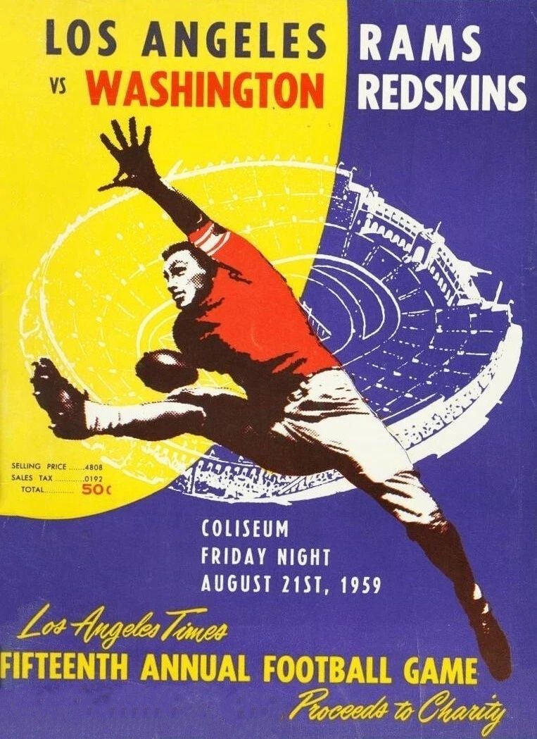 1959 Los Angeles Rams V Washington Redskins Football La 300 PCS Jigsaw Puzzle