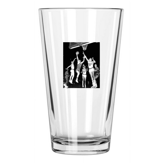 1960 Ohio State John Havlicek Photo College Basketball Pint Beer Drinking Glass