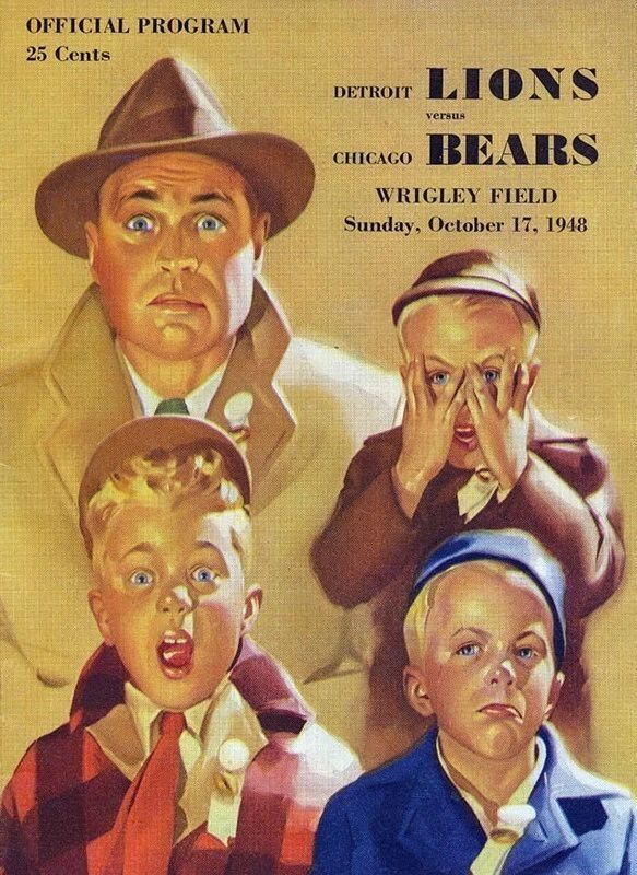 1961 Detroit Lions Vs Chicago Bears Football Nfl Wrigley 300 Piece Jigsaw Puzzle