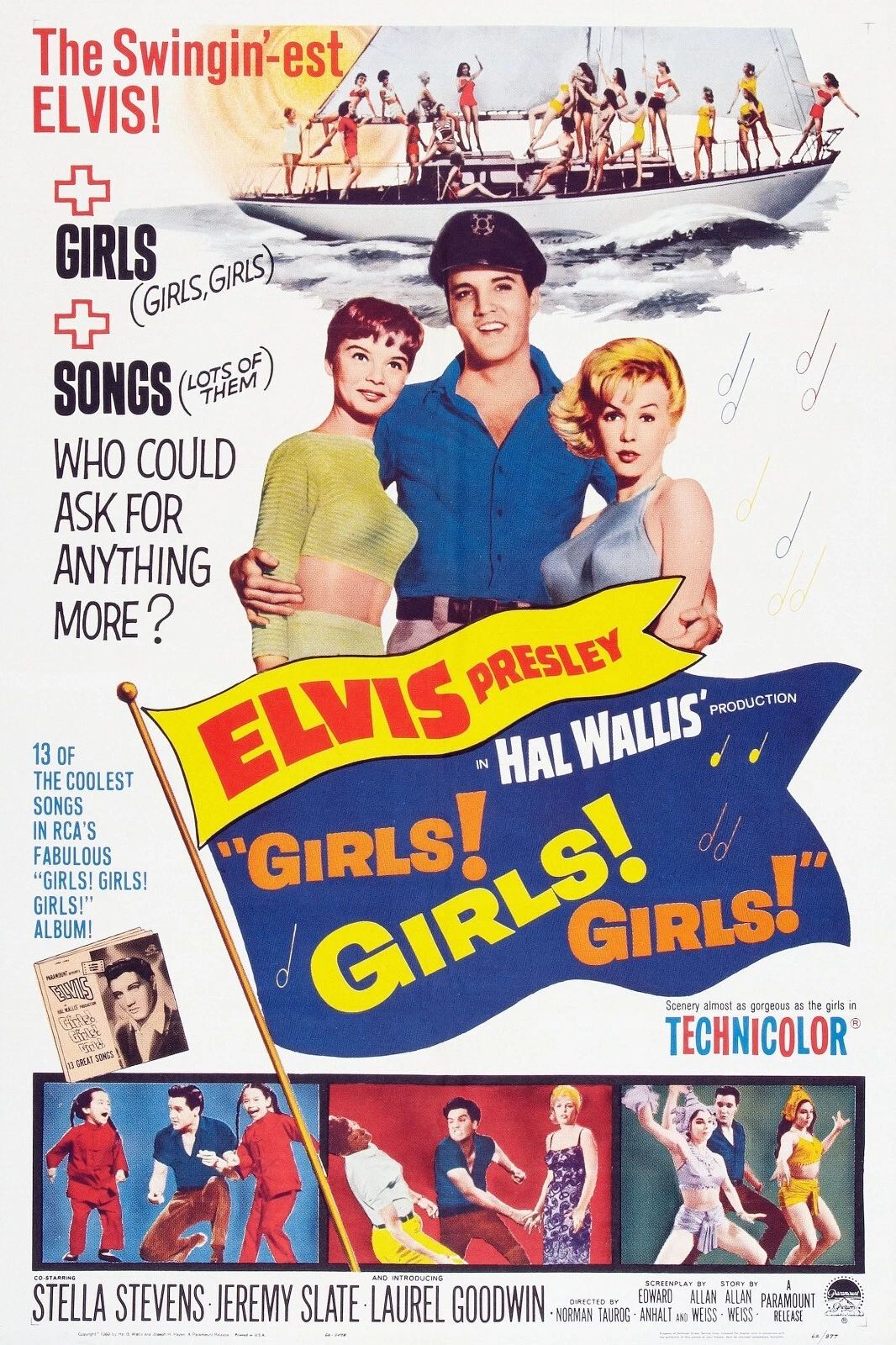 1962 Girls Girls Girls Movie Elvis Presley Stella Stevens 300 PCS Jigsaw Puzzle
