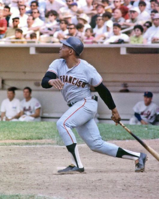1966 San Francisco Giants Willie Mays Glossy Photo Print Poster Hof 79 1