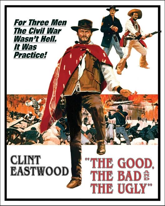 1966 The Good The Bad And The Ugly Glossy Photo Clint Eastwood Print