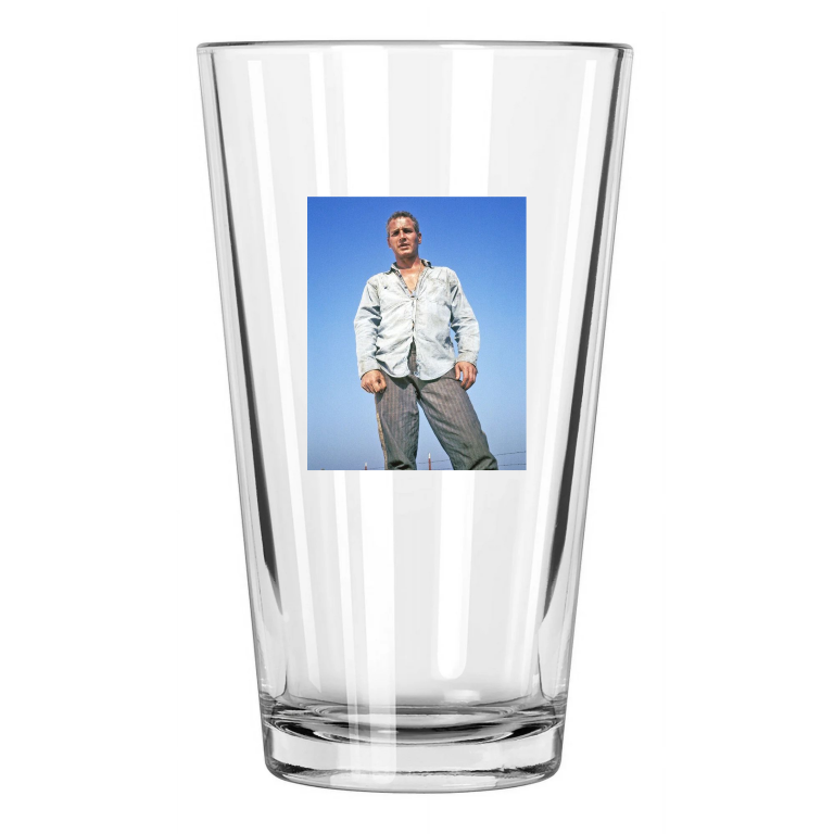 1967 Actor Paul Newman Photo Film 'Cool Hand Luke' Pint Beer Drinking Glass