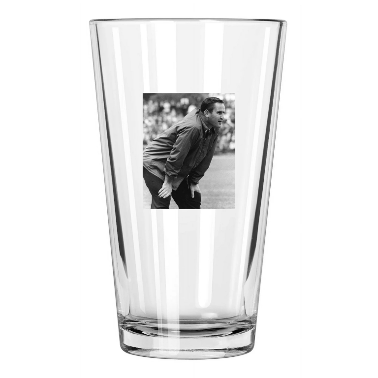 1967 Baltimore Colts Coach Don Shula Photo Football Pint Beer Drinking Glass