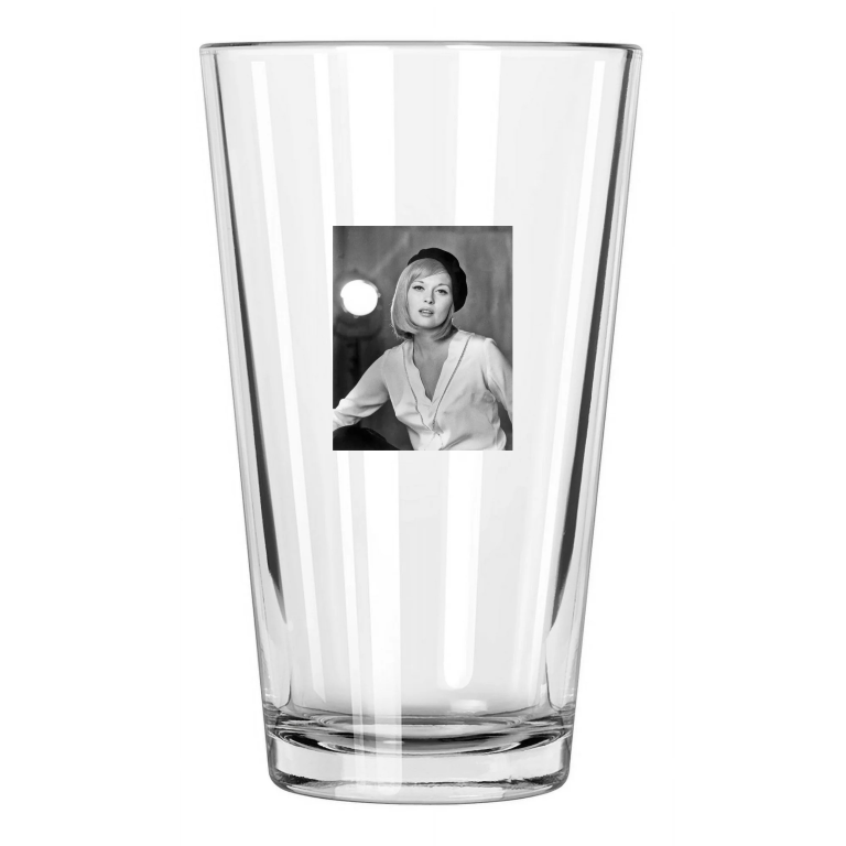 1967 Faye Dunaway Photo Bonnie And Clyde Movie Pint Beer Drinking Glass