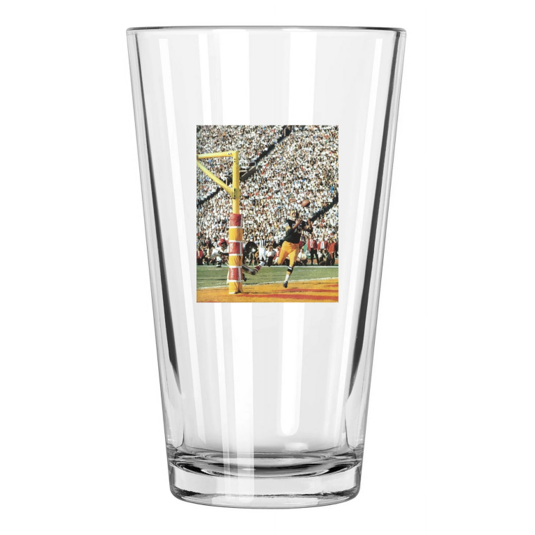 1967 Green Bay Packers Max Mcgee Vs Chiefs Super Bowl I Pint Beer Drinking Glass
