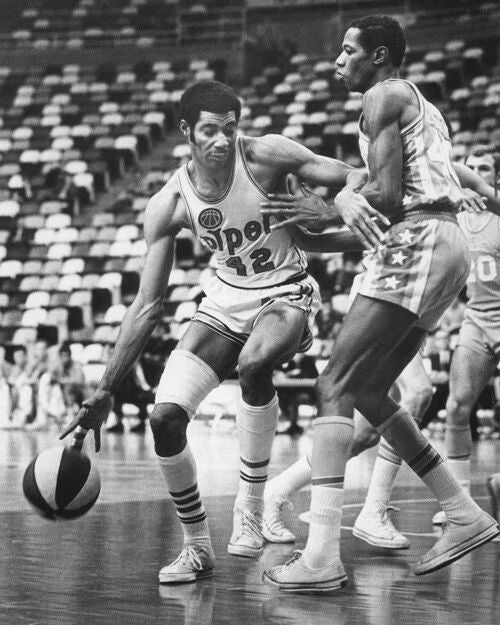 1967 Pittsburgh Pipers Connie Hawkins Glossy Photo Aba Print Poster Hof 92