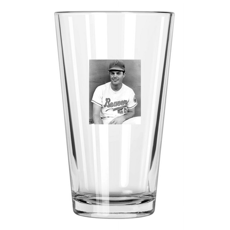 1967 Portland Beavers Lou Piniella Minor League Baseball Pint Beer Glass