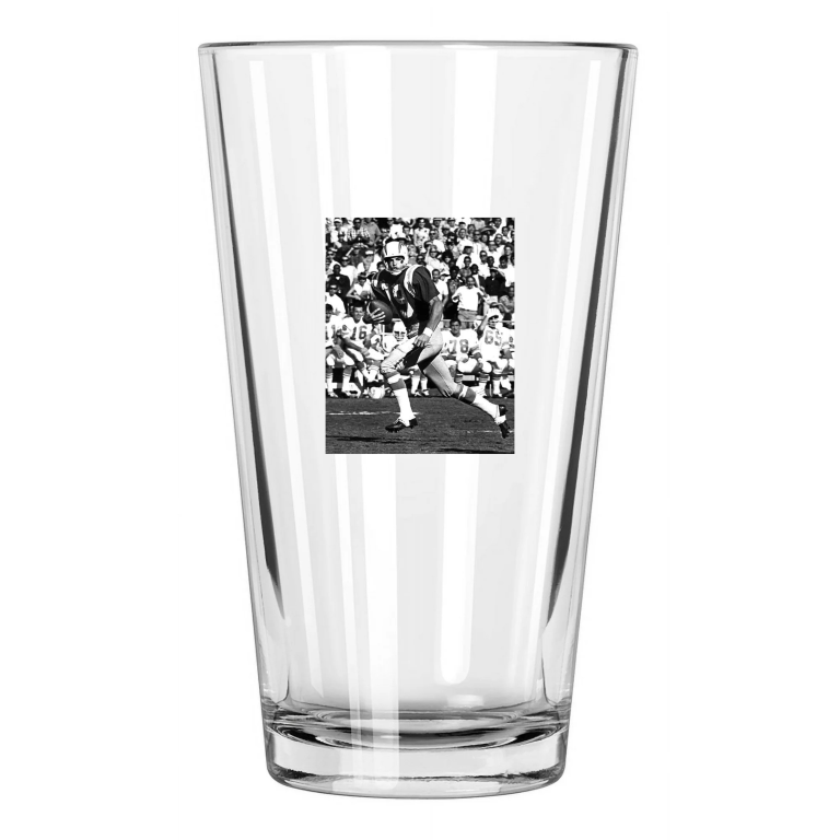 1967 San Diego Chargers Lance Alworth Photo Football Pint Beer Drinking Glass