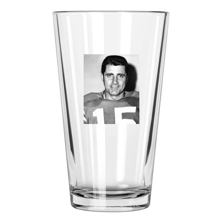 1968 Baltimore Colts Earl Morrall Photo Football Pint Beer Drinking Glass