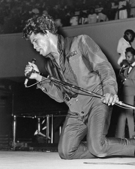 1968 Soul Singer James Brown Glossy Photo Memphis Concert Print Poster
