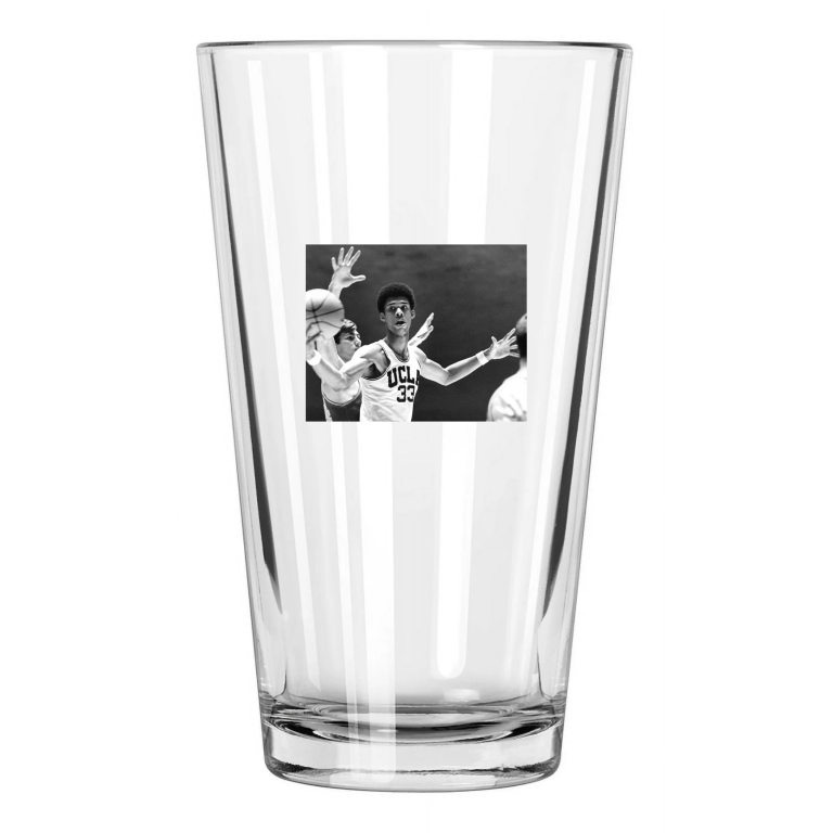 1968 Ucla Lew Alcindor Kareem Abdul Jabbar Ncaa Basketball Pint Beer Glass