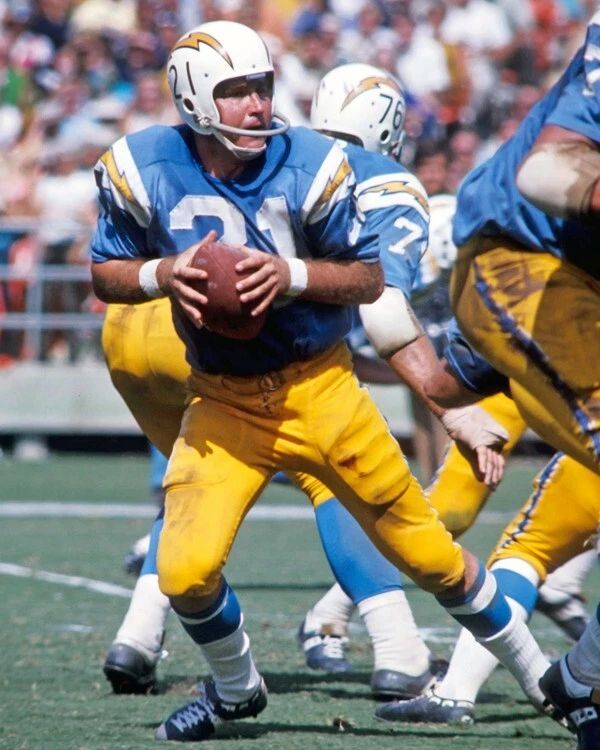1969 San Diego Chargers John Hadl Glossy Photo Football Print Poster 1